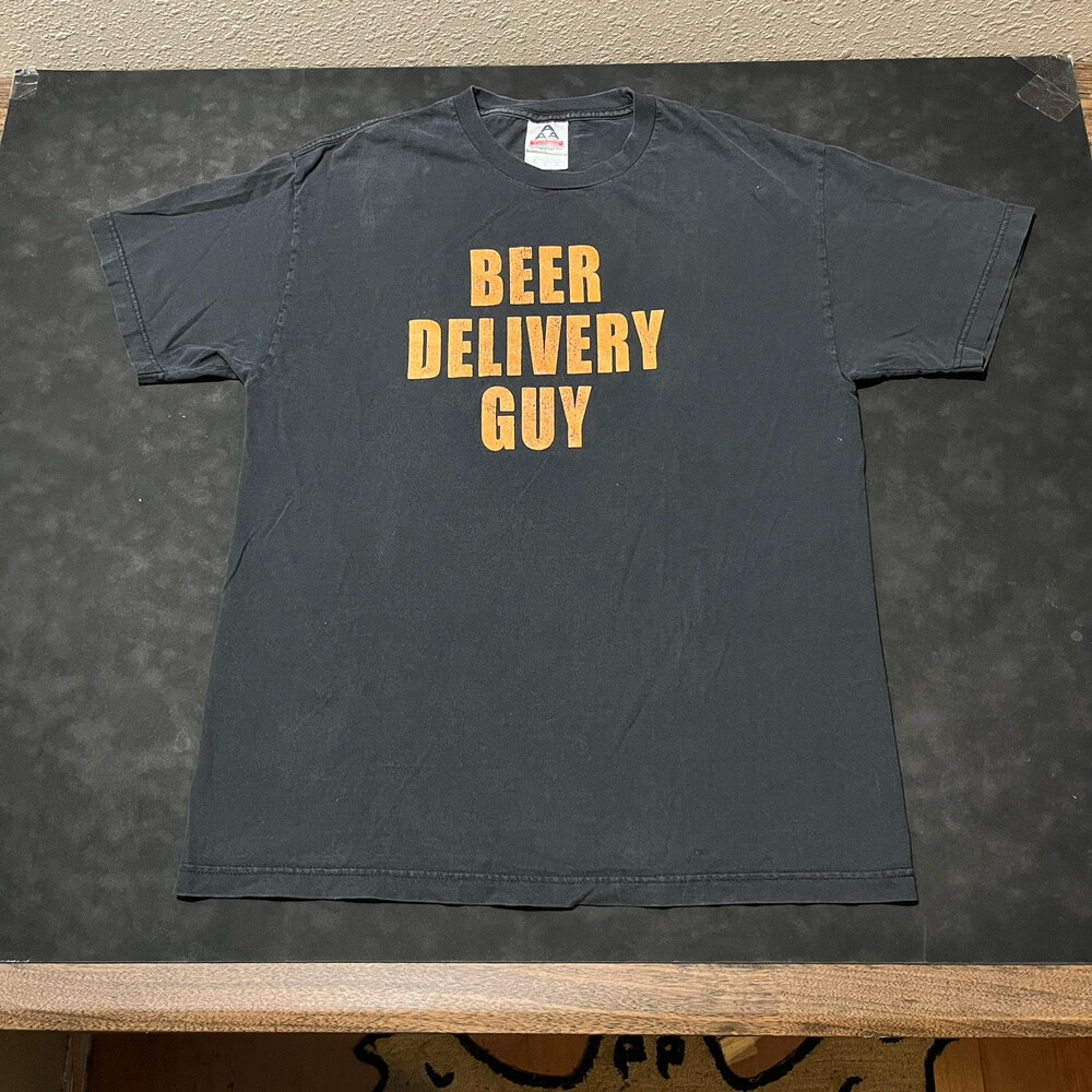Vintage Beer Work Shirt Coors Y2k Quote Distressed Skateboarding Primo Hawaiian